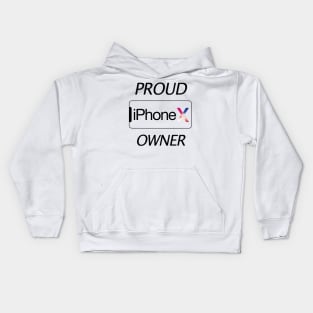 Proud iPhone X User Kids Hoodie